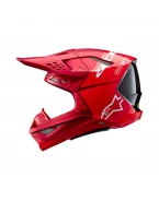 Casca motocross Alpinestars Supertech S-M10 Flood - Rosu fluo | 8300923/3003