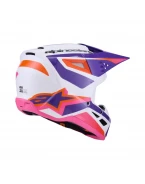 Cască cross-enduro ALPINESTARS S-M3 HEAT ECE 22.06 - Alb/Mov/Roz | 8300926/2052
