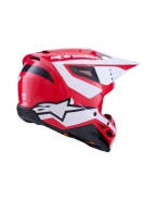 Cască cross-enduro ALPINESTARS S-M3 HEAT ECE 22.06 - Rosu/Alb/Negru | 8300926/3126