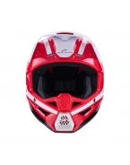 Cască cross-enduro ALPINESTARS S-M3 HEAT ECE 22.06 - Rosu/Alb/Negru | 8300926/3126