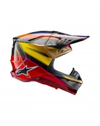 Cască motocross ALPINESTARS SUPERTECH S-M10 ERA - Auriu/Galben/Rosu | 8301123/5938