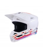 Cască cross-enduro Alpinestars S-M3 Force ECE 22.06 - Alb | 8301126/2180