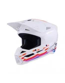 Cască cross-enduro Alpinestars S-M3 Force ECE 22.06 - Alb