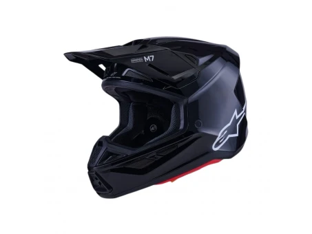 Cască Cross-Enduro ALPINESTARS Supertech S-M7 Solid ECE06 - Negru | 8301326/1180