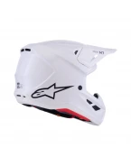 Cască Cross-Enduro ALPINESTARS Supertech S-M7 Solid ECE06 - Alb | 8301326/2180
