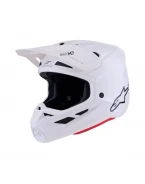 Cască Cross-Enduro ALPINESTARS Supertech S-M7 Solid ECE06 - Alb | 8301326/2180