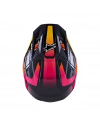 Cască cross-enduro Alpinestars Supertech S-M7 Rise - Negru/Galben/Roz | 8301526/1564