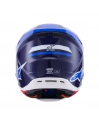 Cască cross-enduro Alpinestars Supertech S-M7 Rise - Albastru/Alb | 8301526/7249