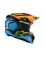 Cască cross-enduro copii Alpinestars S-M3 Youth Fray ECE 22.06 - Negru/Portocaliu | 8301725/1455