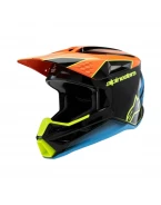 Cască cross-enduro copii Alpinestars S-M3 Youth Fray ECE 22.06 - Negru/Portocaliu | 8301725/1455