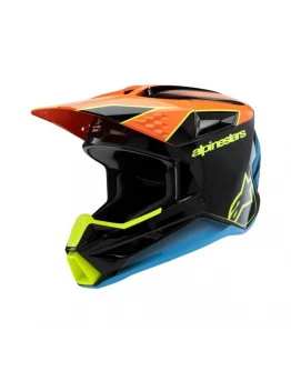 Cască cross-enduro copii Alpinestars S-M3 Youth Fray ECE 22.06 - Negru/Portocaliu