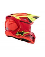 Cască cross-enduro copii Alpinestars S-M3 Youth Fray ECE 22.06 - Negru/Rosu/Galben fluo | 8301725/3051