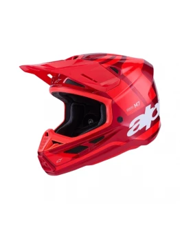 Cască Cross-Enduro ALPINESTARS Supertech S-M7 Core ECE06 - Rosu