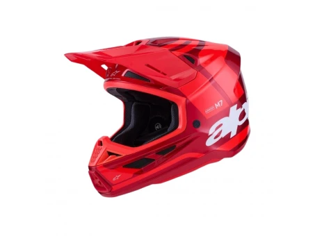 Cască Cross-Enduro ALPINESTARS Supertech S-M7 Core ECE06 - Rosu | 8301726/3127