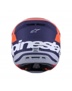 Cască Cross-Enduro ALPINESTARS Supertech S-M7 Core ECE06 - Portocaliu/Albastru | 8301726/408