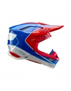 Cască motocross Alpinestars Supertech S-M10 Aeon - Rosu/Albastru | 8301823/3017