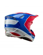 Cască motocross Alpinestars Supertech S-M10 Aeon - Rosu/Albastru | 8301823/3017