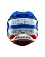 Cască motocross Alpinestars Supertech S-M10 Aeon - Rosu/Albastru | 8301823/3017