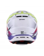 Cască Cross-Enduro ALPINESTARS Supertech S-M7 Fuse ECE06 - Alb/Galben fluo/Mov | 8301926/2054