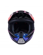 Cască Cross-Enduro ALPINESTARS Supertech S-M7 Fuse ECE06 - Albastru/Mov/Roz | 8301926/7256