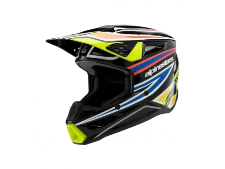 Cască motocross copii Alpinestars S-M3 Youth WURX ECE 22.06 - Negru/Galben fluo | 8302125/1574