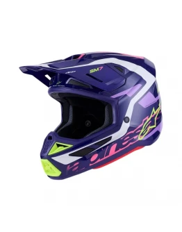 Cască Cross-Enduro ALPINESTARS Supertech S-M7 Deed ECE06 - Mov/Roz