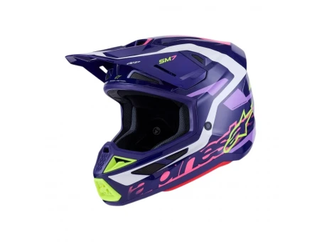 Cască Cross-Enduro ALPINESTARS Supertech S-M7 Deed ECE06 - Mov/Roz | 8302326/3142