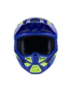 Cască Cross-Enduro ALPINESTARS Supertech S-M7 Deed ECE06 - Albastru/Galben Fluo | 8302326/7253