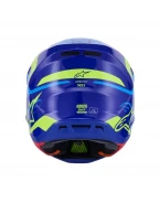 Cască Cross-Enduro ALPINESTARS Supertech S-M7 Deed ECE06 - Albastru/Galben Fluo | 8302326/7253