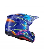 Cască Cross-Enduro ALPINESTARS Supertech S-M7 Cast ECE06 - Albastru/Roz/Galben fluo | 8302526/7254