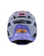 Cască cross-enduro Alpinestars S-M3 Jettson ECE 22.06 - Gri/Mov/Negru | 8302726/9277