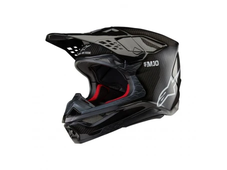 Casca cross-enduro ALPINESTARS Supertech S-M10 Carbon FIM2 ECE 22.06 - Negru | 8307326/1188
