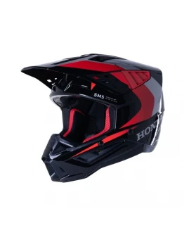 Cască cross-enduro Alpinestars Supertech S-M5 HONDA - Negru/Rosu