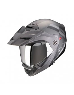 Casca flip-up touring/adventure SCORPION ADX-2 GALANE - Negru,Argintiu