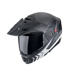 Cască moto Flip-up / Adventure SCORPION ADX-2 Lewis - Negru mat/Argintiu