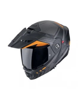 Cască moto Flip-up / Adventure SCORPION ADX-2 Lewis - Negru mat/Portocaliu