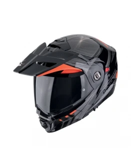 Cască moto Flip-up / Adventure SCORPION ADX-2 Lewis - Negru/Rosu