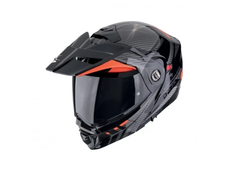 Cască moto Flip-up / Adventure SCORPION ADX-2 Lewis - Negru/Rosu | 89-504-24