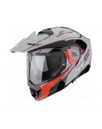 Cască modulară Adventure Scorpion ADX-2 Kamps - Gri/Rosu | 89-523-318