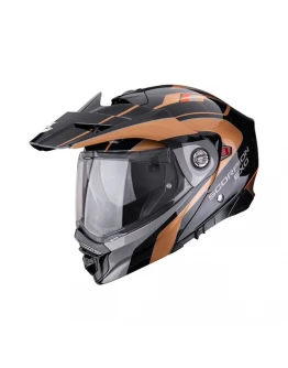 Cască modulară Adventure Scorpion ADX-2 Kamps - Negru/Cupru