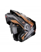 Cască modulară Adventure Scorpion ADX-2 Kamps - Negru/Cupru | 89-523-354
