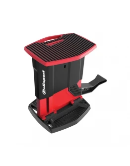 Stander cric moto POLISPORT - greutate maxima 200KG - Rosu
