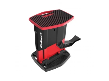 Stander cric moto POLISPORT - greutate maxima 200KG - Rosu
