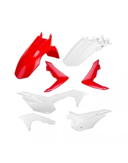 Kit plastic HONDA CRF110 - alb,Rosu