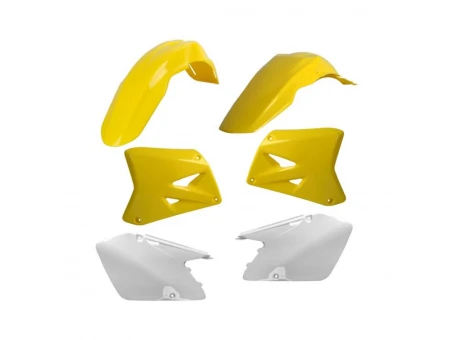 Kit accesorii carena din plastic SUZUKI RM125/250 - Alb/Galben