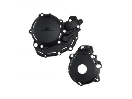 Kit protectii capac ambreiaj/alternator POLISPORT - POMPY WODY KTM EXC-F 450/500 '24; XCF-W 450 '24 - Negru