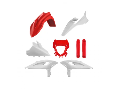 Kit plastice Polisport pentru Beta RR 2T/4T Racing și X-Pro (2025-2026) - Alb/Rosu | 91595
