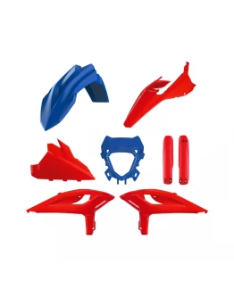 Kit plastice complet POLISPORT Beta RR 2T/4T Racing & X-Pro ’25-’26 - Rosu/Albastru