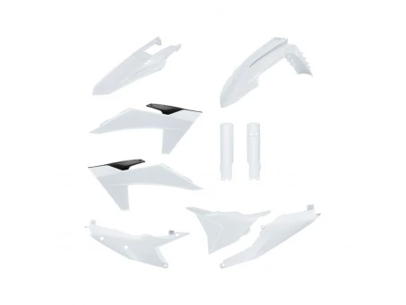 Kit plastice POLISPORT - (FULL KIT) KTM EXC/EXC-F/XC-W/XC-WF TBI '24-'25  Culoare Alb