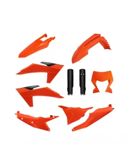 Kit plastice Polisport pentru KTM EXC/EXC-F/XC-W/XC-WF TBI (2024-2025) OEM - Portocaliu/Negru